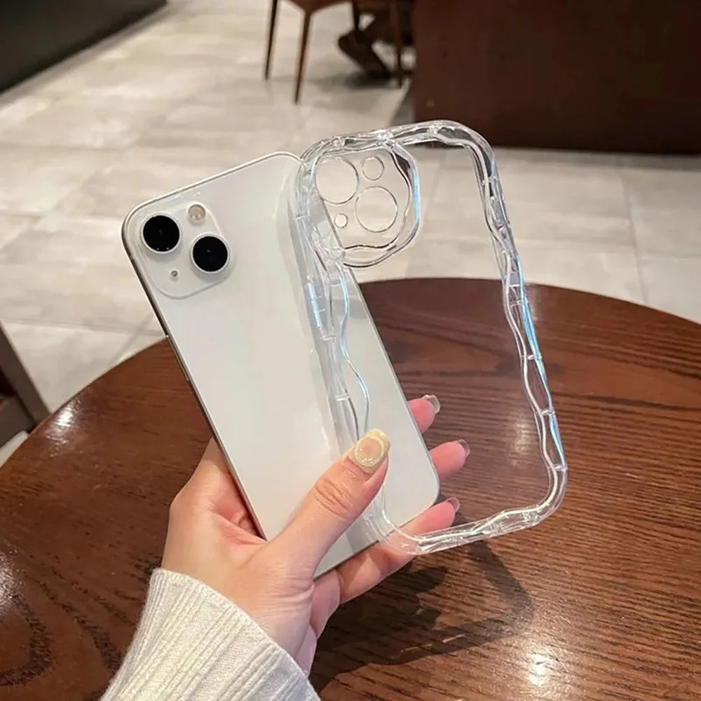 iPhone Wave Bumper Soft TPU Clear Phone Case