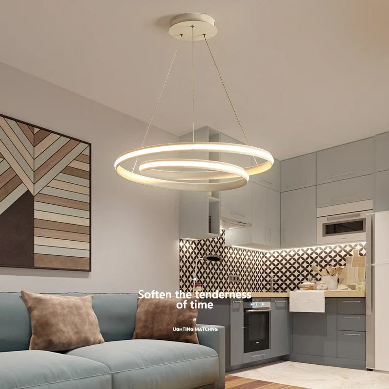 Modern led new simple ceiling chandelier living room bedroom dining room Nordic Chandelier