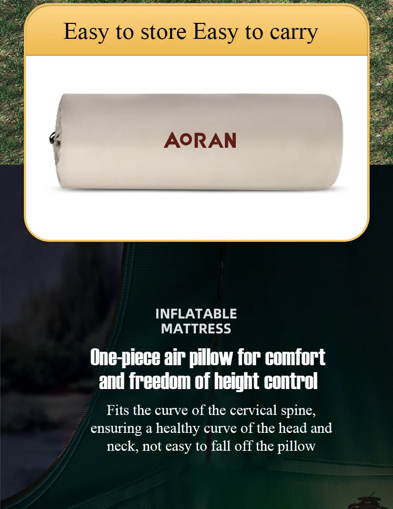 Camping Equipment Sleeping Air Mattress Inflator Pump with Pillow Outdoor Mat Bed Cushion for Travel Hiking  자충매트