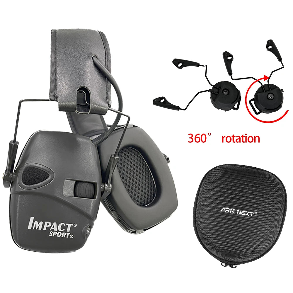 Impact Sport Electronic Shooting Earmuff Bracket Headset Anti-noise Ear Protector Sound Amplification Tactical Hear Protector