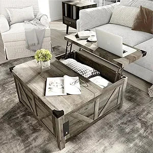 White Square Farmhouse Coffee Table