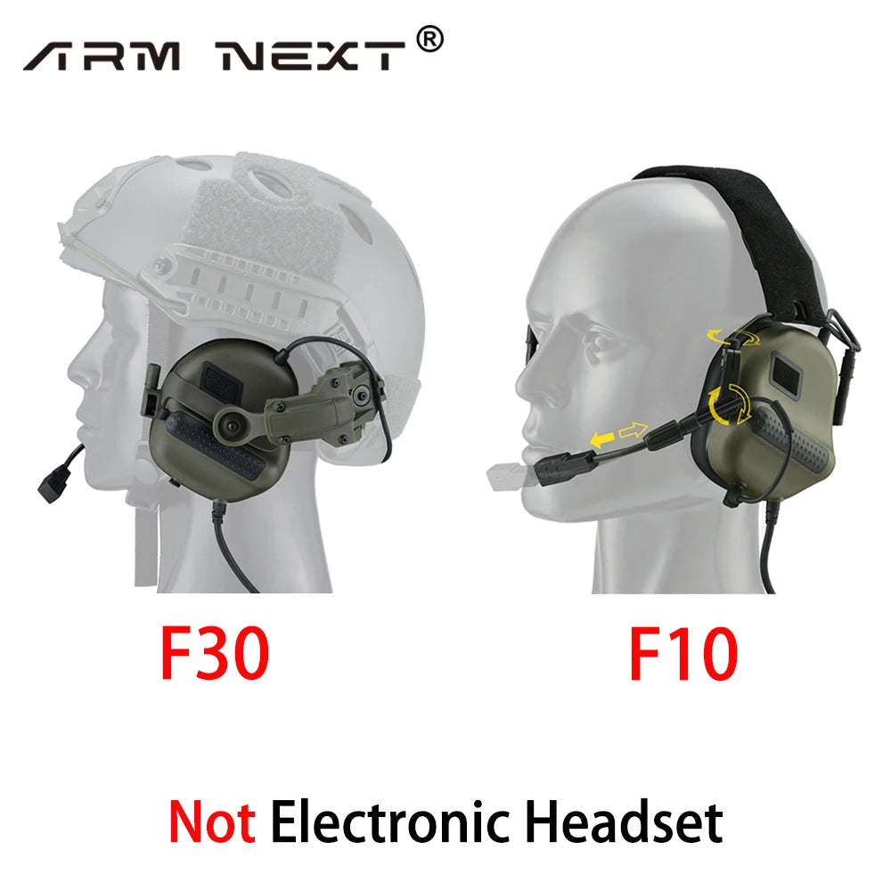 ARM NEXT Tactical Intercom Earmuff Shooting Passive Noise Canceling Earmuff Slim Hearing Protector Defender Non-Picking