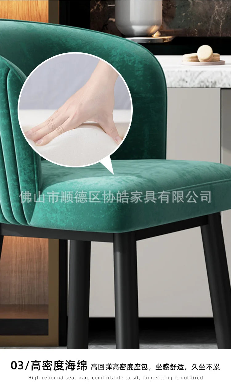 Kitchen Luxury Bar Stool Cafe Salon Design Counter Office Chair Manicure Gaming Reception Bancos Para Barra Bar Furniture TD50DC