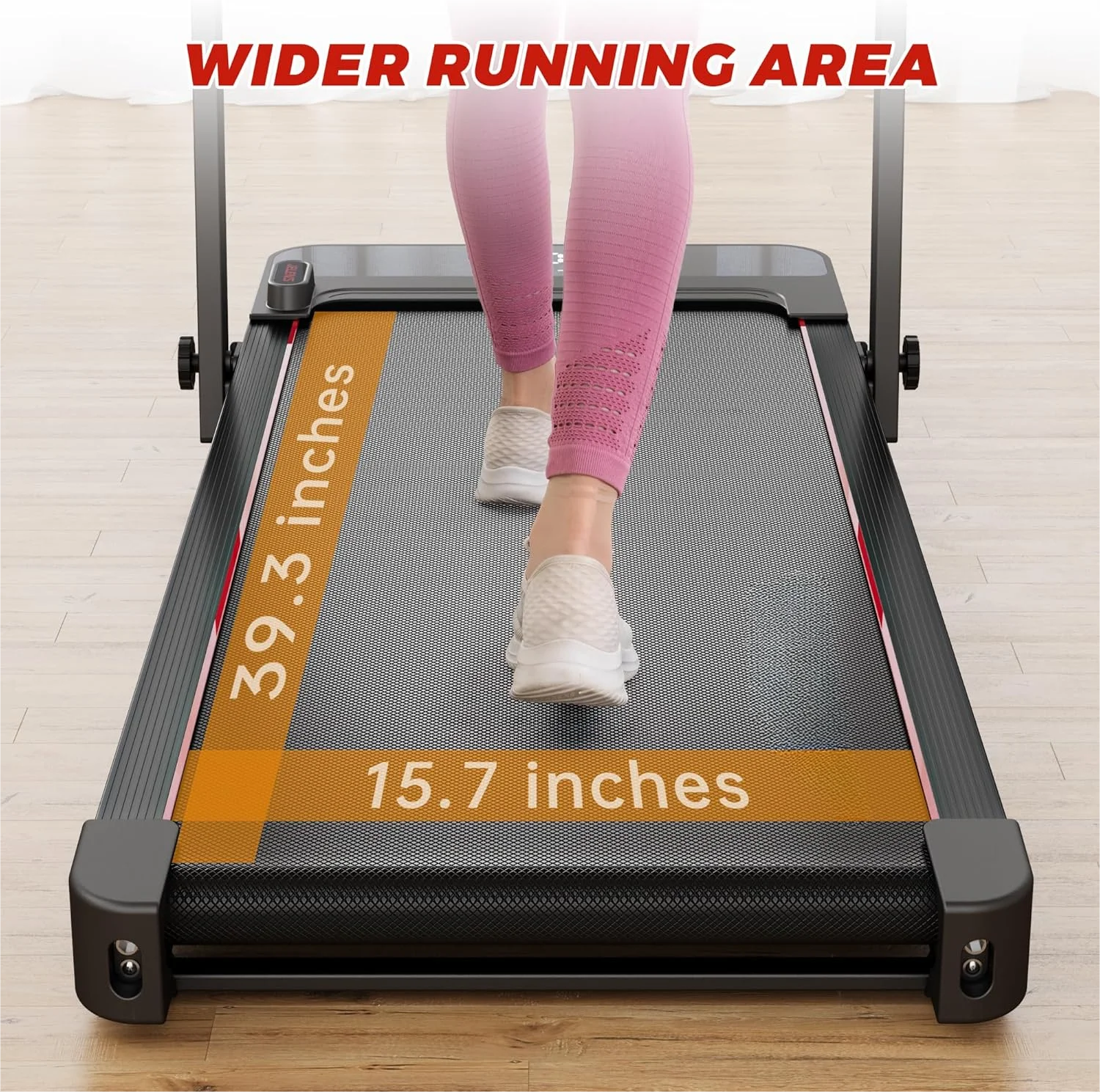 Treadmill, Walking Pad, Folding Treadmill with LED Display, Portable Treadmill for Home/Office with 265lbs Weight Capacity