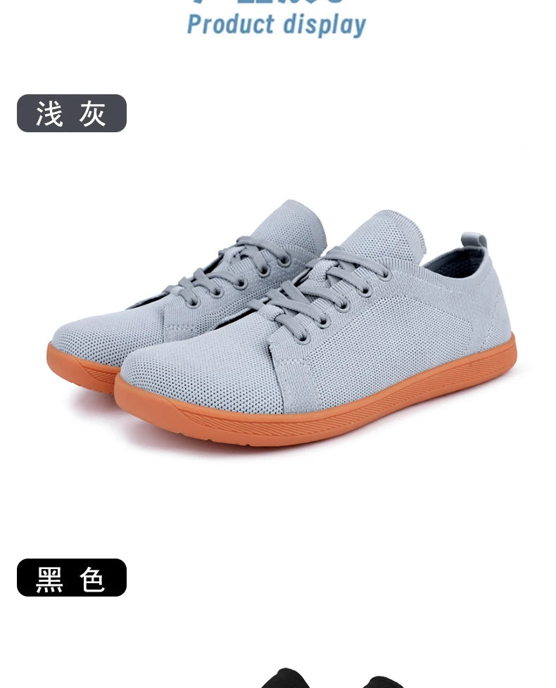 Men's Minimalist Barefoot Sneakers Wide Fit Zero Drop Sole Optimal Relaxation Men's Cross Trainer Barefoot Shoes Sneakers