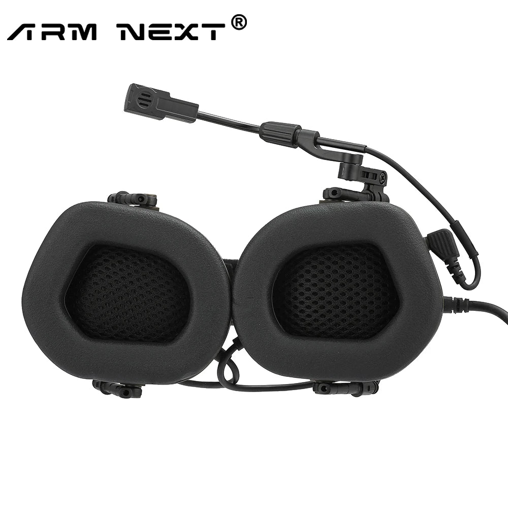 ARM NEXT Tactical Intercom Earmuff Shooting Passive Noise Canceling Earmuff Slim Hearing Protector Defender Non-Picking