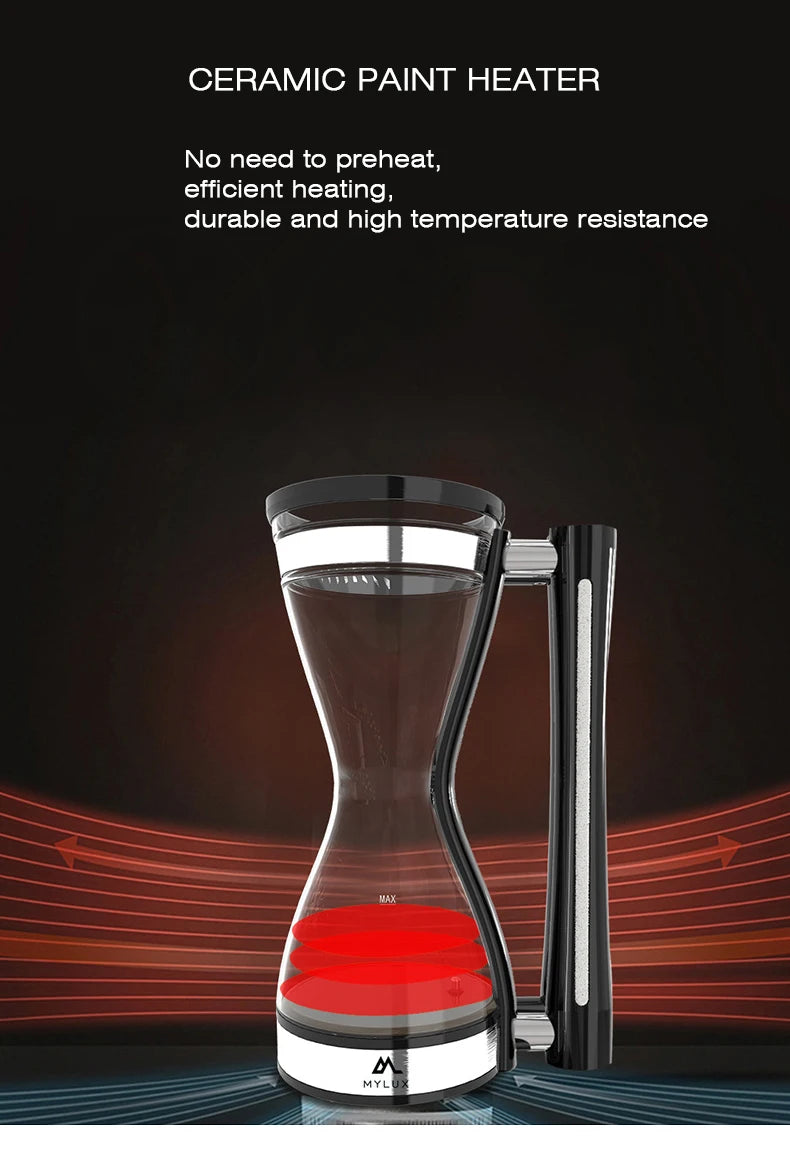 High-End Light Luxury Siphon Coffee Pot Office Home Small Automatic Coffee Pot Matching Base Coffee Utensils