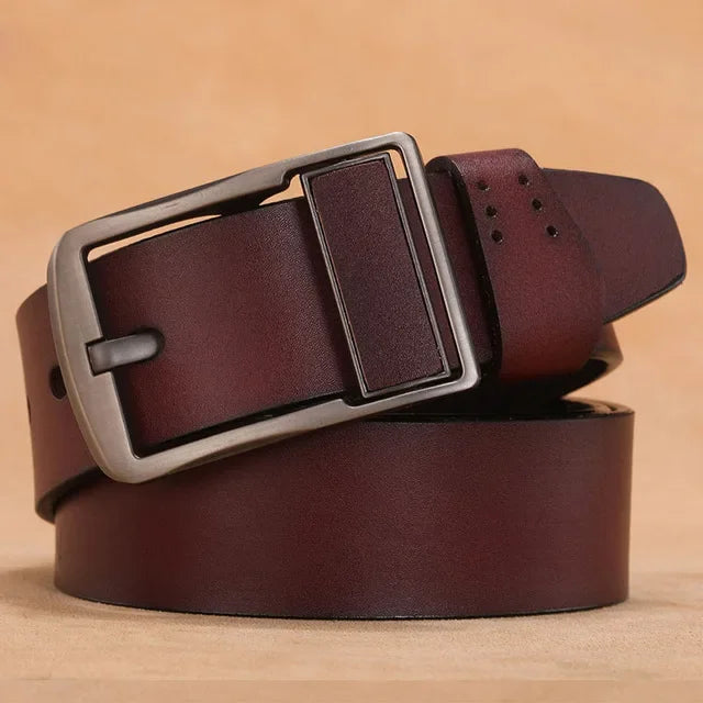 Men's Casual Luxury Designer Split Leather Belt