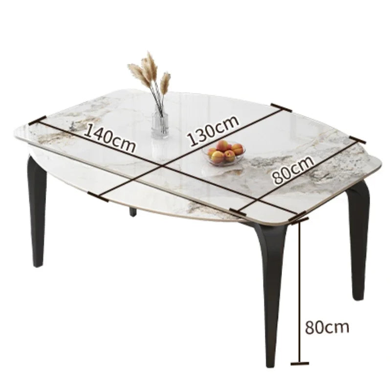 Extendable Dining Tables Slate Folding Receptionist Simple Design Bedside Table Modern Nordic Juegos De Comedor Furniture HD50CZ