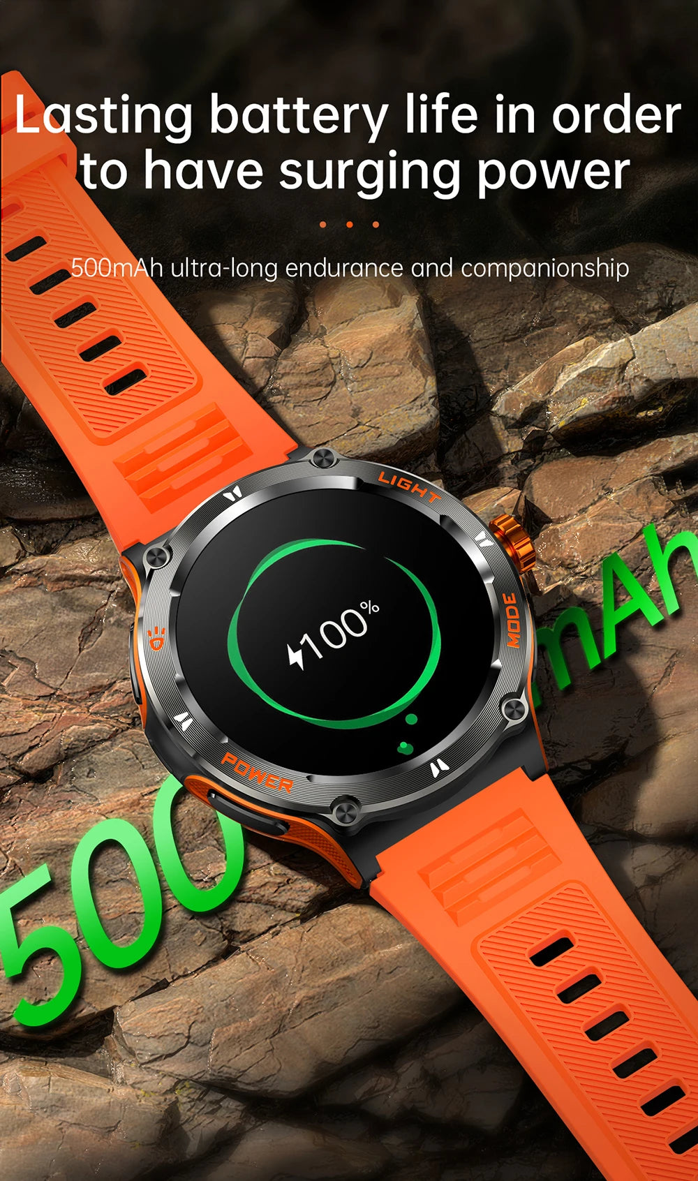 MEVADEN 2024 New Smart Watch Men Bluetooth Call Sports Fitness Tracker Health Monitor Compass Flashlight Smartwatch 500mAh