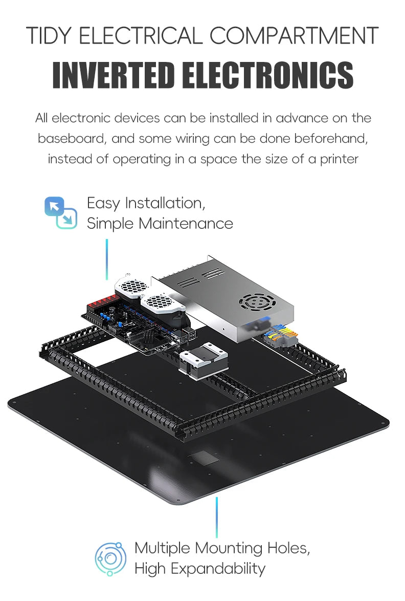 Voron Trident SIBOOR [June,2024] CNC Metal Structure 4AWD CoreXY 3D Printer Upgraded Stealthburner DIY 3D Printer Full Kits