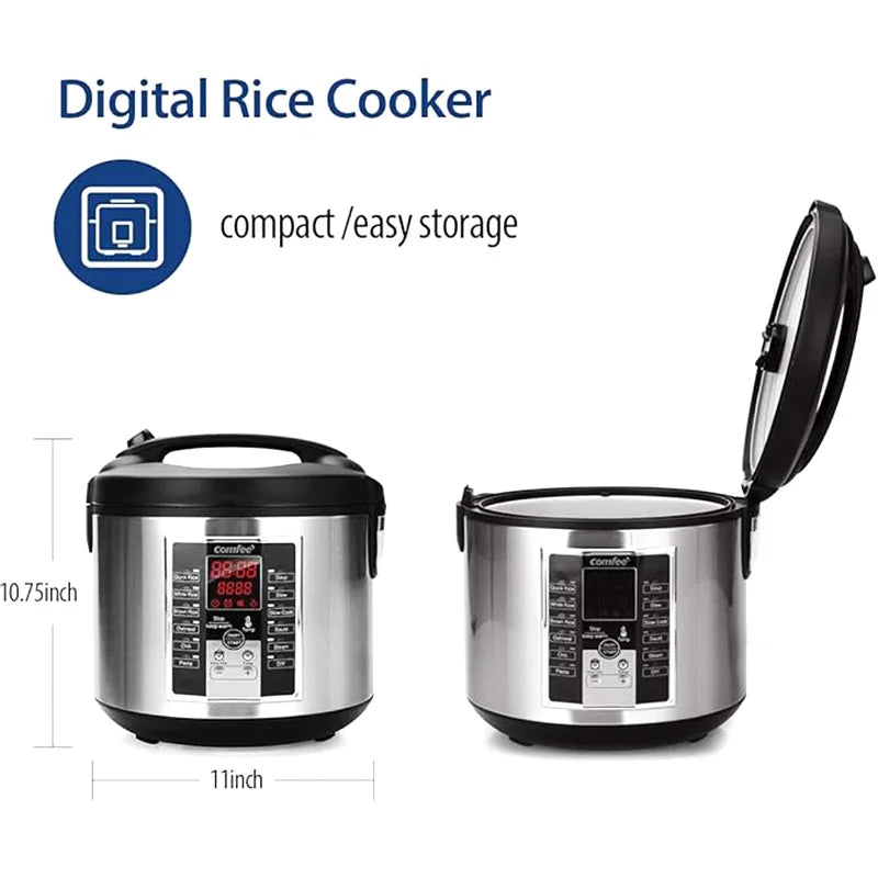 Household rice cooker (12 cooking programs) large capacity programmable, new experience of smart cooking, high-end rice cooker