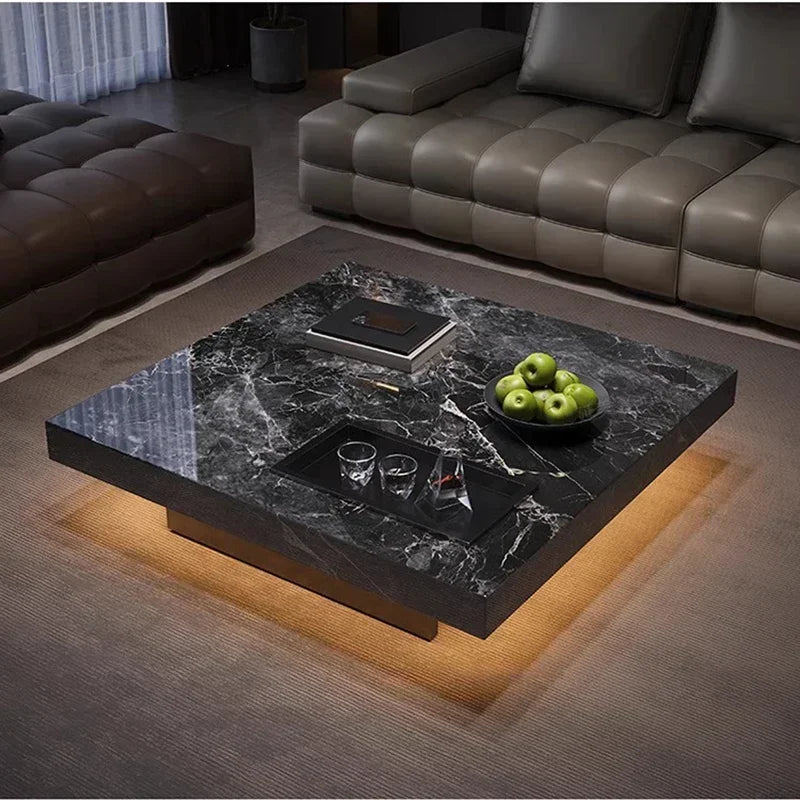 Minimalist Luxury Rock Slab Coffee Table