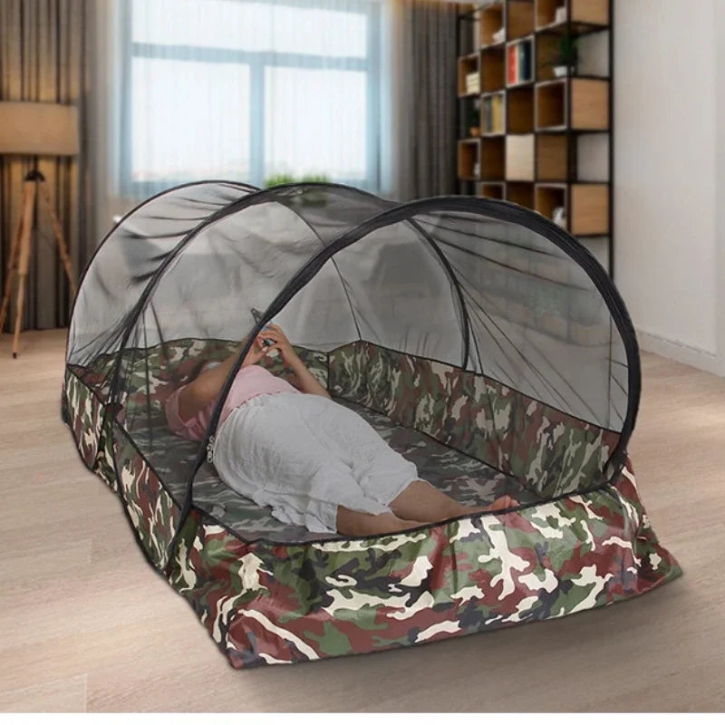 Camping Mosquito Net Tarp Tents Waterproof Travel Folding Portable for Trips Outdoor Garden Single-door Dormitory Anti-mosquito.