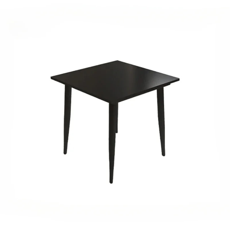 Bistro Slate Kitchen Tables Black Coffee Nordic Retro Dining Table Poker Minimalist Tavoli Da Pranzo Small Furniture HD50CZ