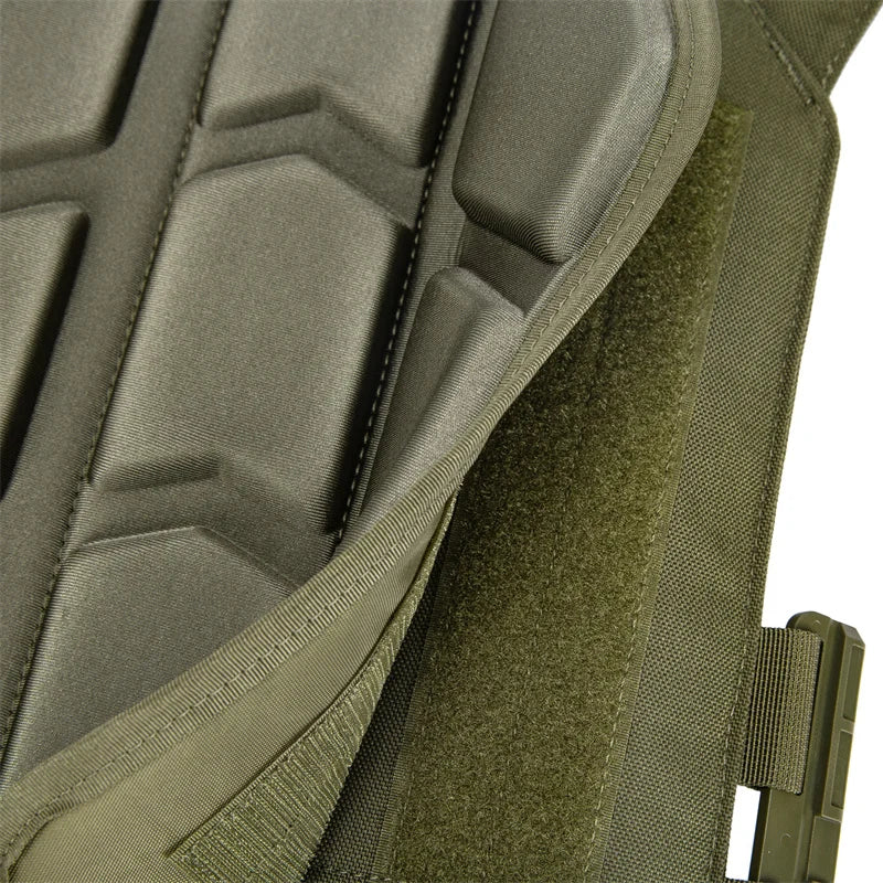 2 Pieces Removable Molded Tactical Vest Pad for Paintball Game Vest Tactical Plate Carrier Vest Cushion 25x30cm