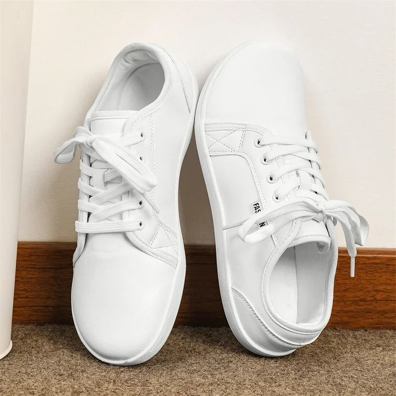 2024 Men Shoes New Flats Walking Leather Casual Shoes Men Barefoot Wide-toed Shoes Wider Toe Casual Sneakes Large Size 37-48