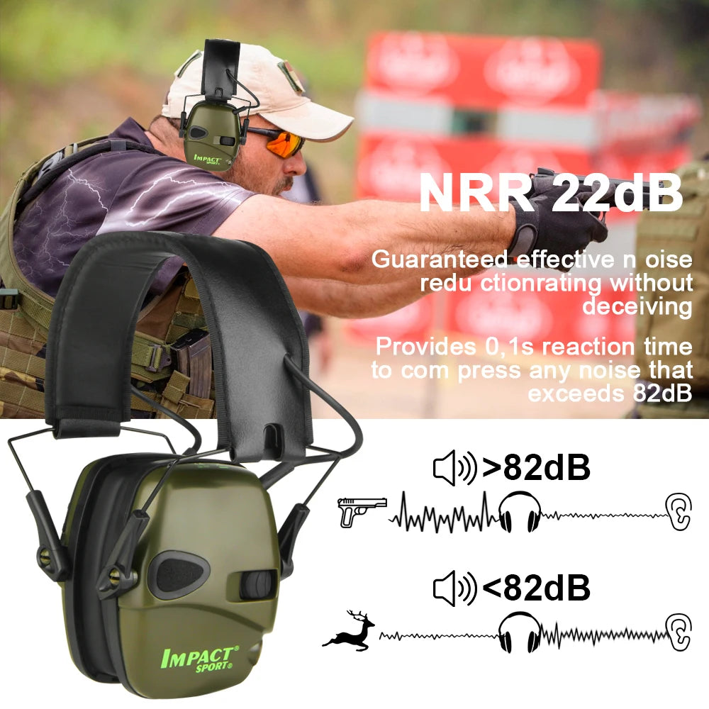 Electronic Shooting Earmuff Impact Sport Anti-noise Ear Protector Sound Amplification Tactical Hear Protective Headset 1/4/5pcs