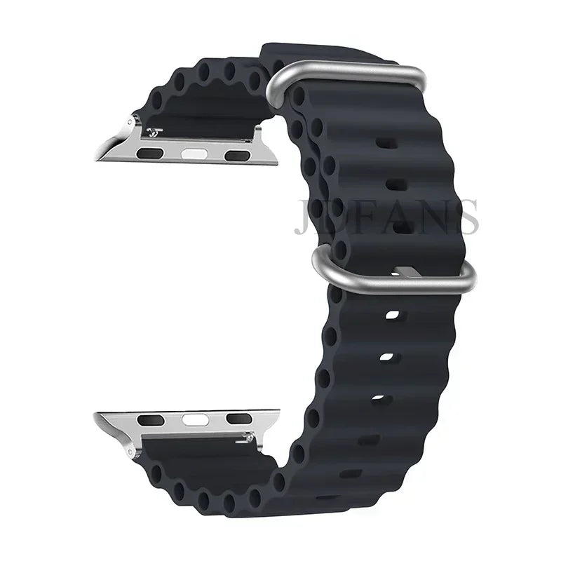 Strap For Apple watch ultra band 49mm 44mm 45mm 41mm 40mm 38mm 44 45 mm 1:1 Original Ocean belt iWatch series 9 8 7 se bands