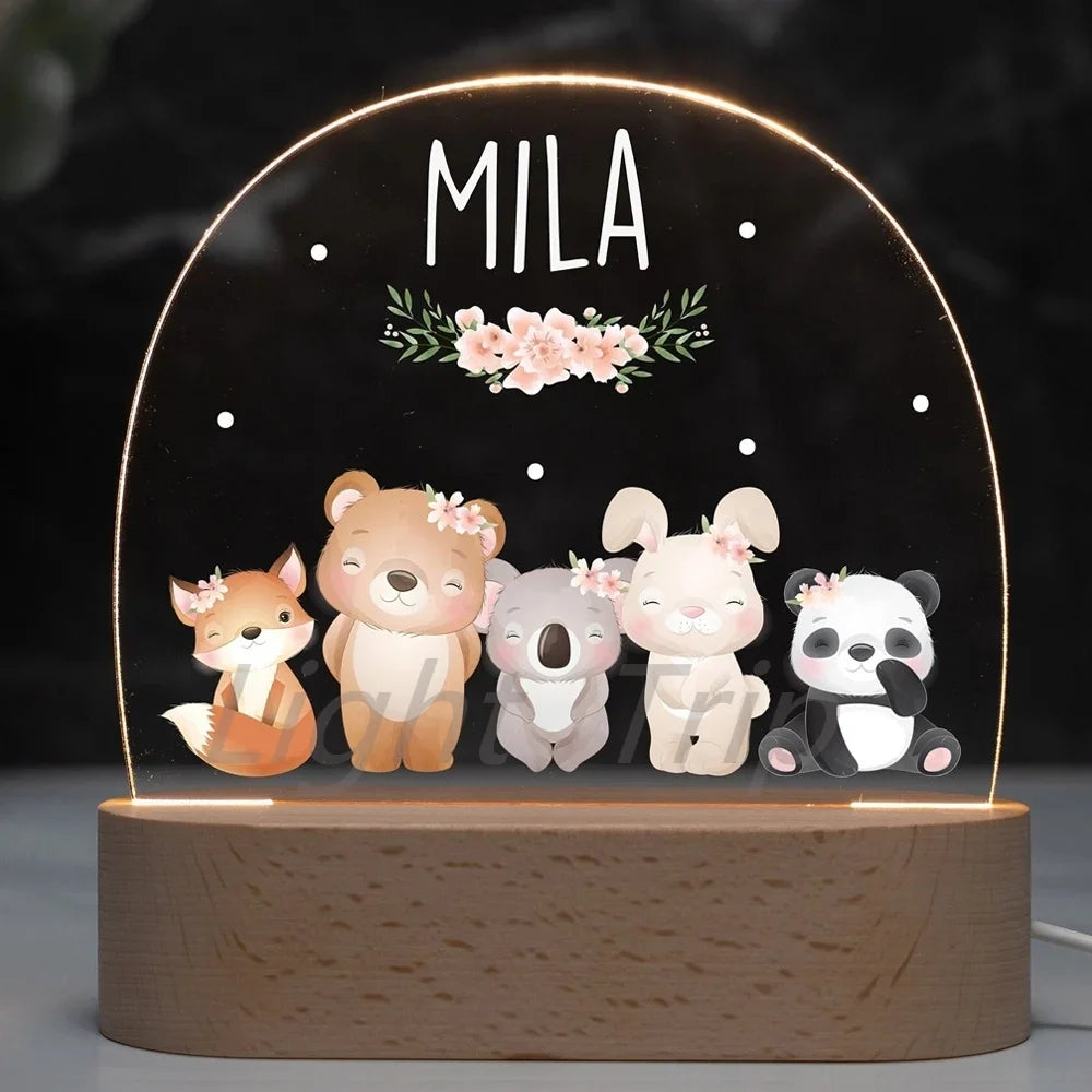 Romantic Love 3D Acrylic Led Lamp for Home Children's Night Light Table Lamp Christmas Party Decor Valentine's Day Bedside Lamp