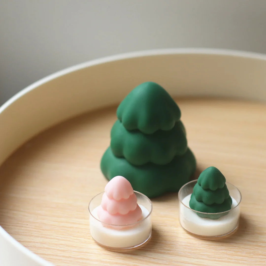 Ins Christmas Tree Silicone Candle Mold DIY Handmade Scented Candle Mold Handmade Diy Material Decoration Soap Silicone Molds