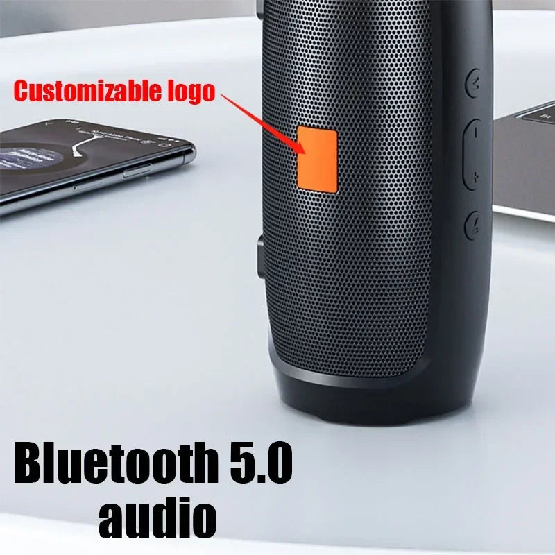 Portable Subwoofer Bluetooth Speakers Outdoor Stereo Surround Waterproof Loudspeaker Wireless Sound Box Support FM Radio TF Card