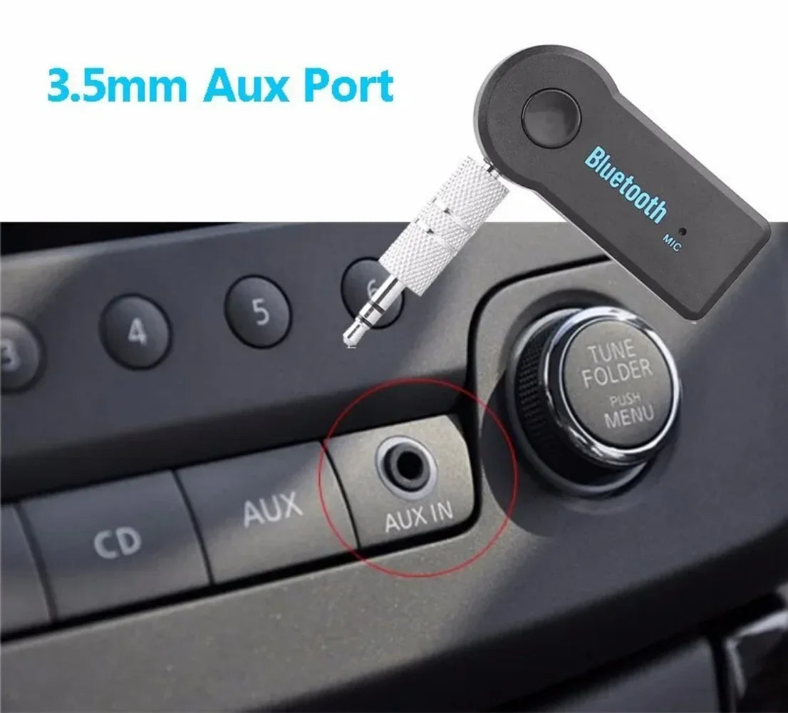 Aux Car Bluetooth Receiver 5.0 Interface 3.5mm Wireless Audio Adapter Hands Free Call Conversion Bluetooth Transmitter