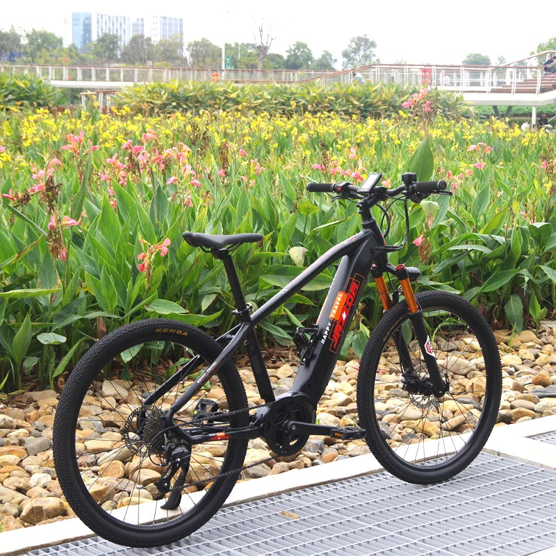 27.5inch electric mountain bike torque middle drive booster motor travel bike 45km/h XC electric bike