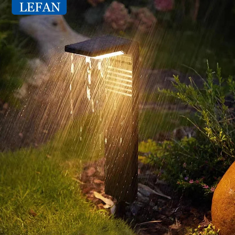 Waterproof LED Garden Lights Outdoor Decoration Lawn Lamp for Yard Pathway Landscape Bollard Solar Power Lighting