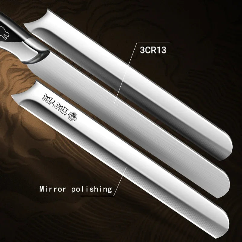 High-end kitchen stainless steel watermelon fruit knife, multi-functional carving knife, cooking bread barbecue knife