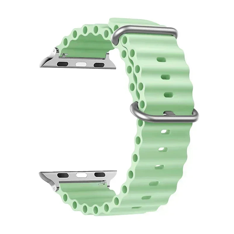 Strap For Apple watch ultra band 49mm 44mm 45mm 41mm 40mm 38mm 44 45 mm 1:1 Original Ocean belt iWatch series 9 8 7 se bands