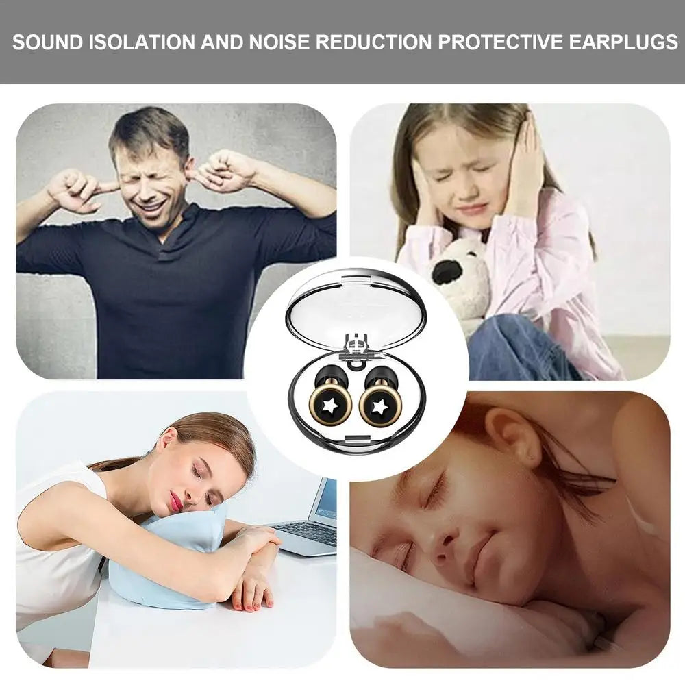 Noise Cancelling Ear Plugs Loop Earplugs Reusable Calmer Ear Plugs With Storage Box Airplane Ear Plugs Silicone Ear Plugs For