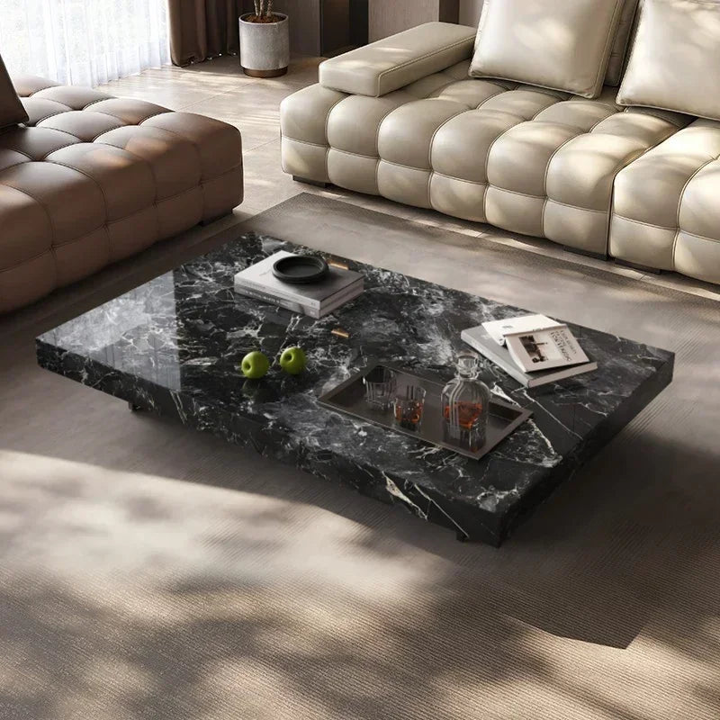 Minimalist Luxury Rock Slab Coffee Table