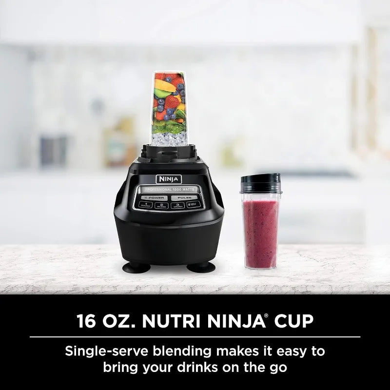 Ninja BL770 Mega Kitchen System, 1500W, 4 Functions for Smoothies, Processing,Dough,Drinks & More, with 72-oz.* Blender Pitcher