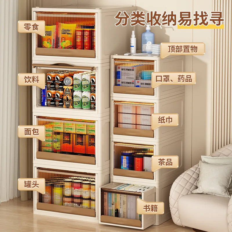 Household Sundries Toy Storage Box Plastic Closet Desk Snack Organizers Kitchen Livingroom Storage Container Clothes Baskets