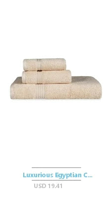 Luxurious Navy Bathroom Towel Set 6-Piece Combed Cotton Absorbent Loop Design Easy Care Towel Set