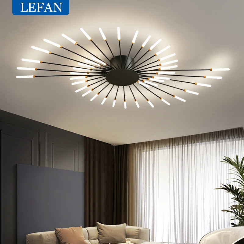 Modern Nordic LED Ceiling Chandelier for Living room Novelty fireworks modeling lighting Home Decoration Lamps Bedroom fixtures