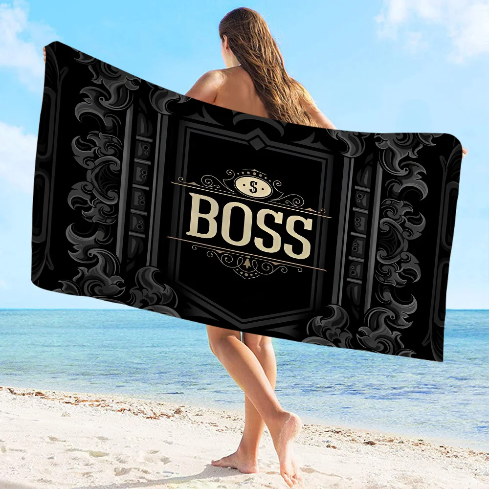 Fashion Luxury H-Hugos-B-Bosss Beach Towel Colorful Bath for Girl Microfiber Quick Dry Custom Sand Free Beach Yoga Spa Gym Pool