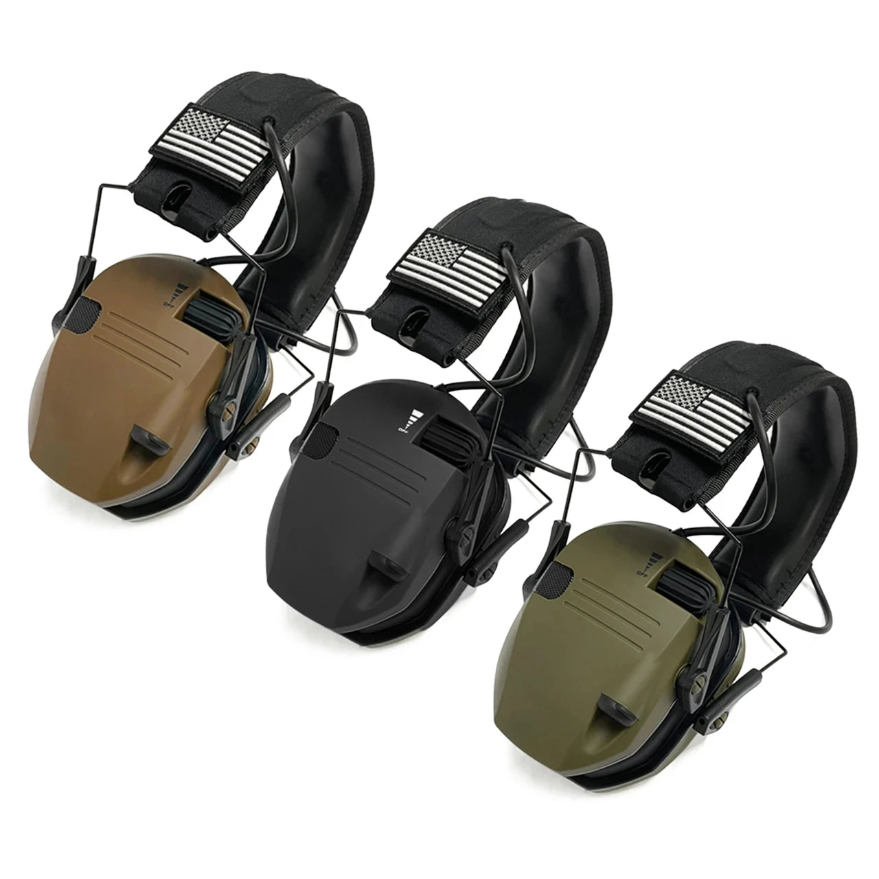 Shooting Hearing Protection Electronic Tactical Headset Noise Cancelling Active Hunting Earmuffs NRR23dB