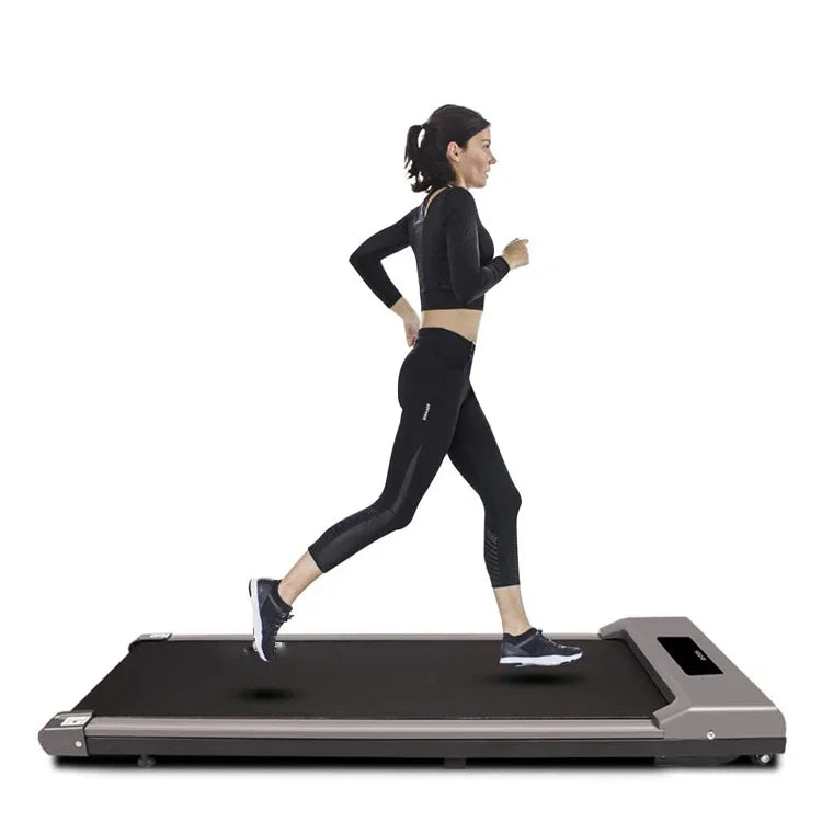 Under Desk Treadmill Motorised Treadmill Portable Walking Running Pad Flat Slim Machine with Remote Control LCD Display