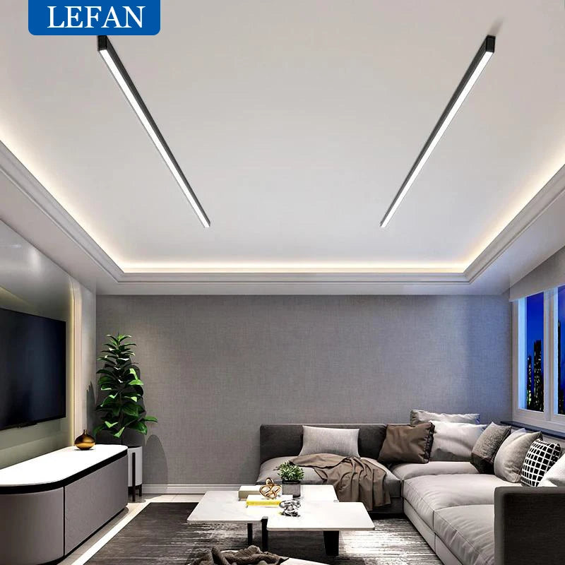 Modern Led Ceiling Light Dining Room Kitchen Line Living Room Light Ceiling Lamp Balcony Porch Bedroom Office Lighting Fixtures