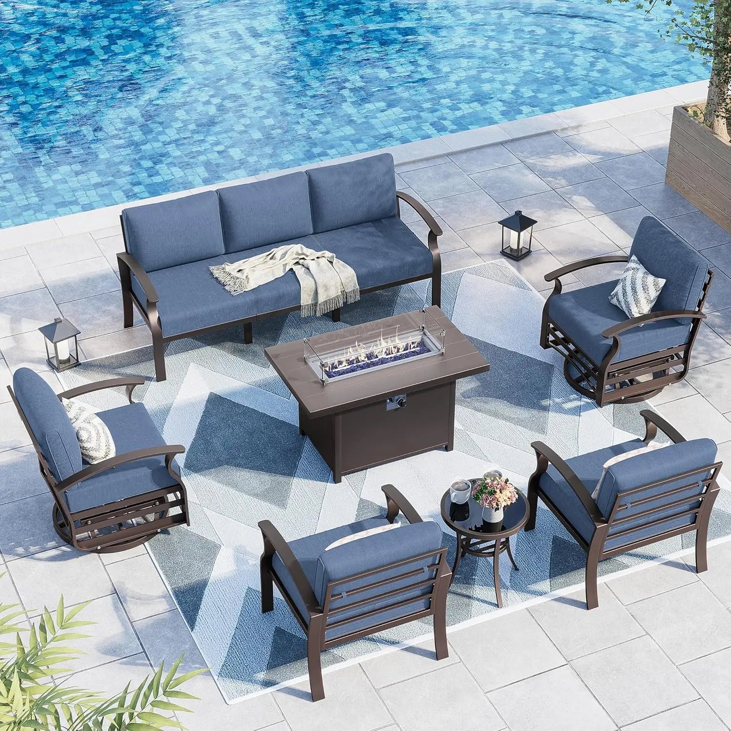 Modern Outdoor Comfort Patio Set