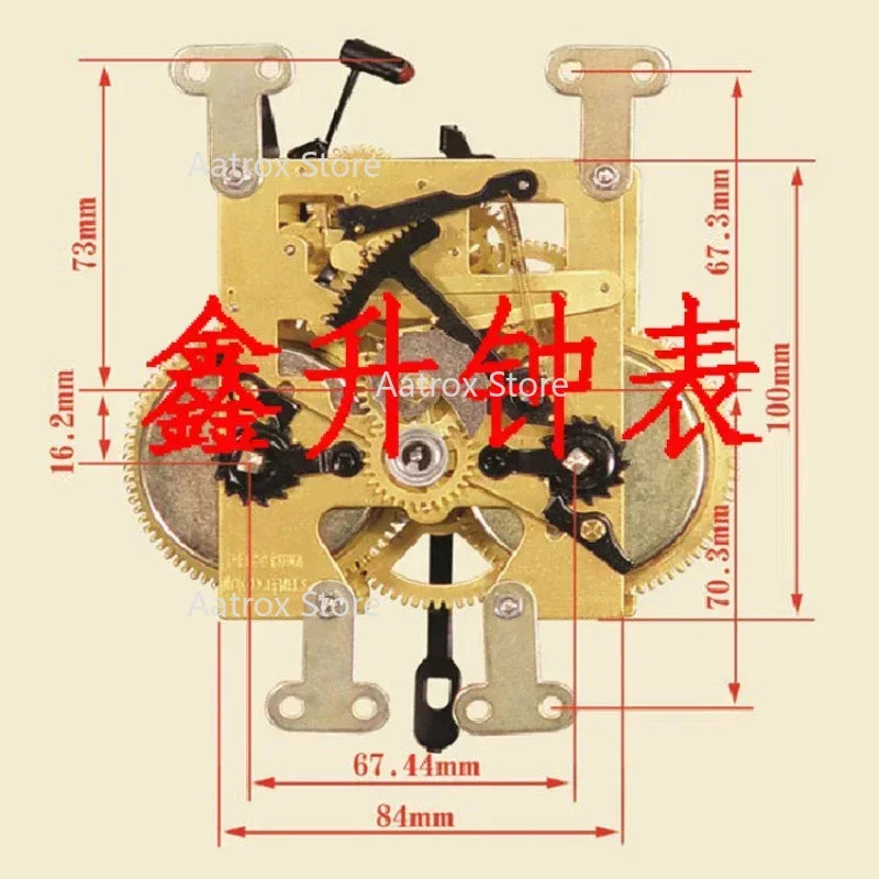 Pendulum Mechanic Clock Mechanism 31 Days Mechanical Floor Digital Wall Clock Cereative Duvar Saati Living Room Ornaments