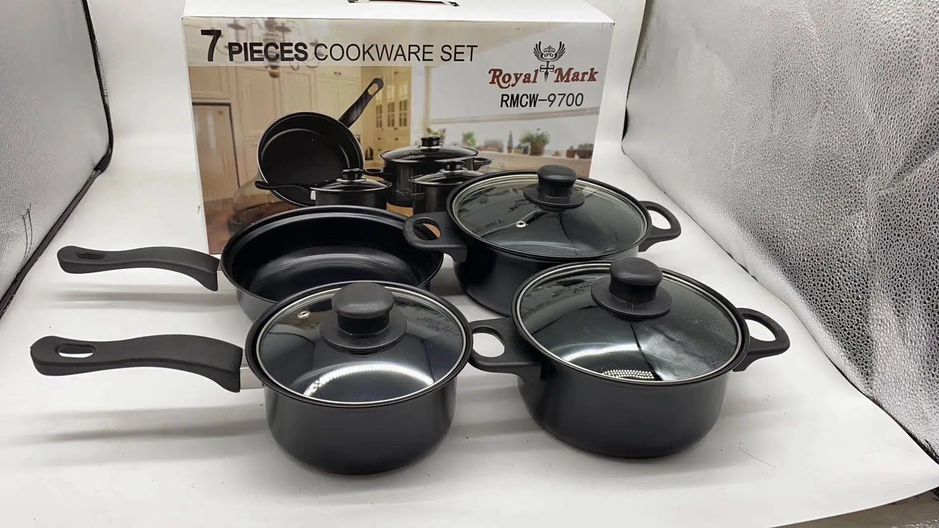 13-piece set of foreign trade cookware non-stick pot high-end outdoor cookware set pot combination pan gift pot wholesale