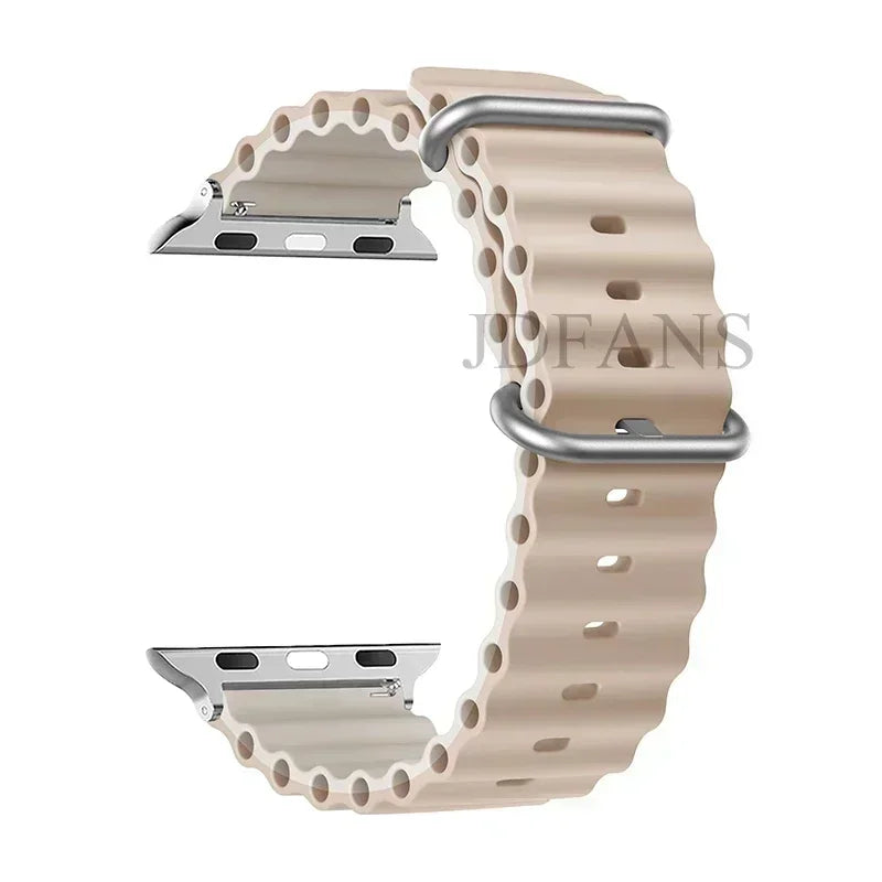 Strap For Apple watch ultra band 49mm 44mm 45mm 41mm 40mm 38mm 44 45 mm 1:1 Original Ocean belt iWatch series 9 8 7 se bands