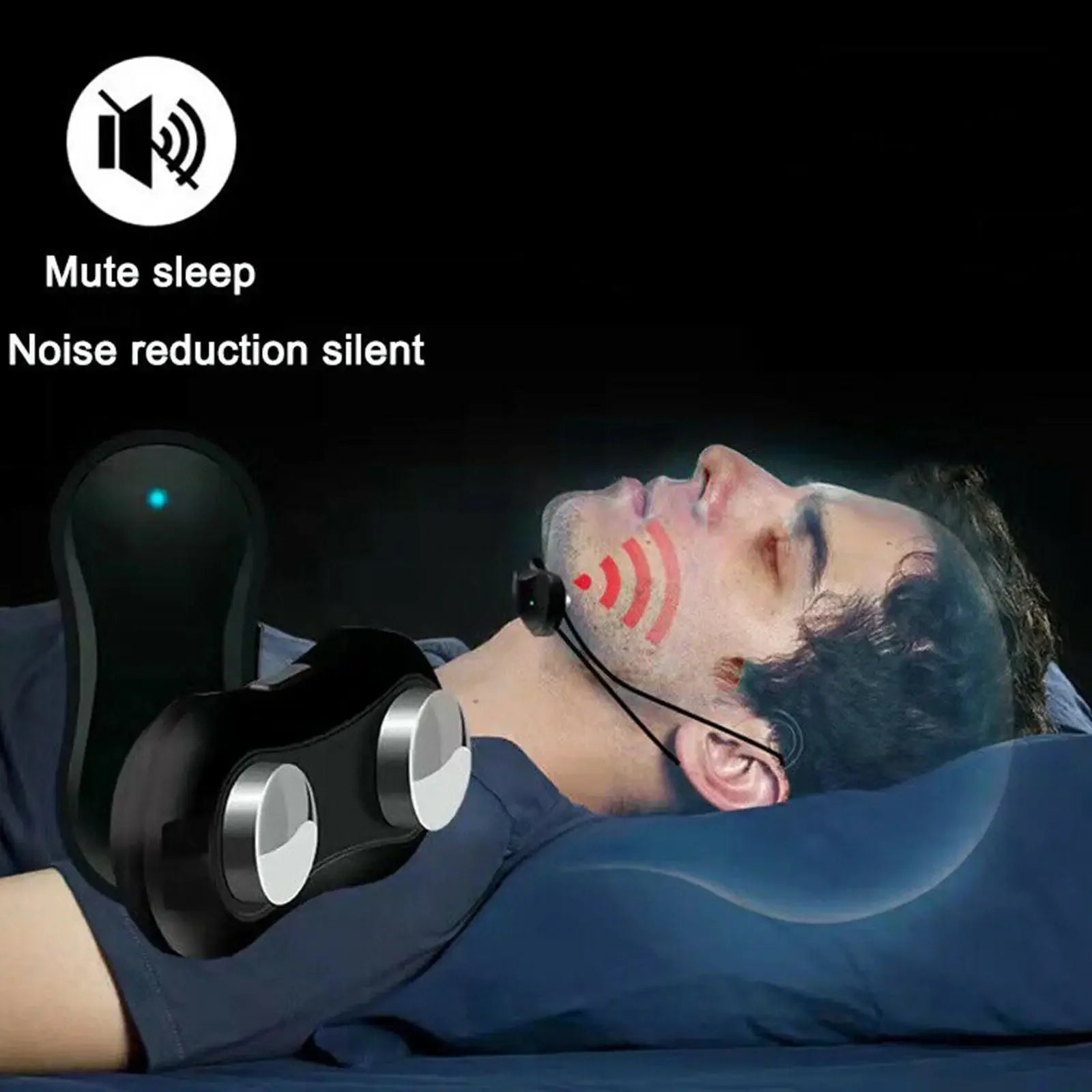 New Smart Anti Snoring Device Portable USB Noise Reduction Muscle Stimulator Improve Sleeping Well Health Care