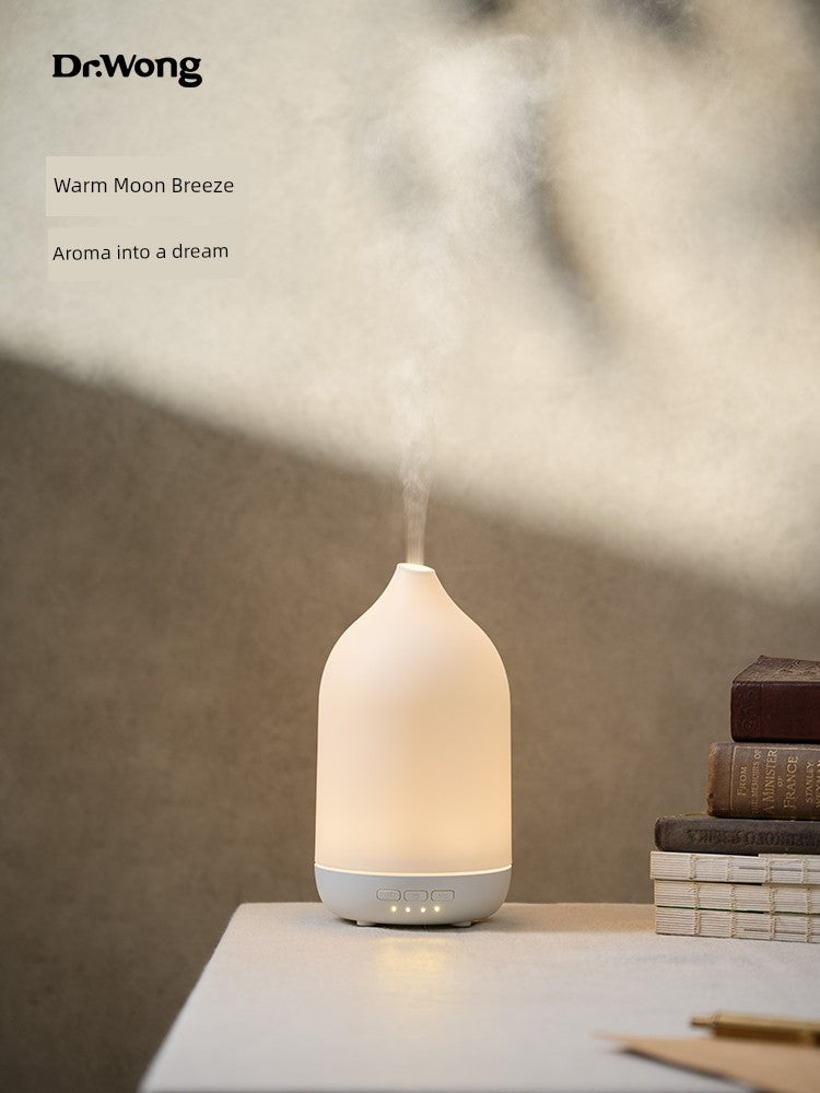 Dr.Wong Warm Moon Ultrasonic Aroma Diffuser 6 Hours Fog Organic Essence Oil Intelligent Humidifier Diffuse