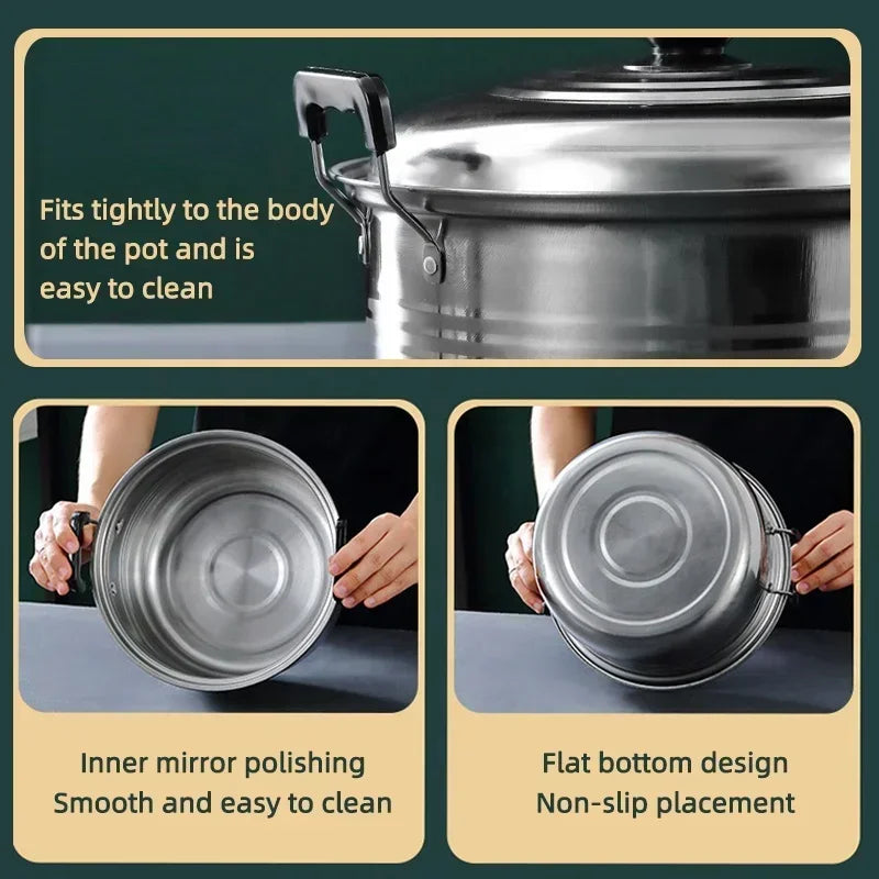 Premium Stainless Steel Soup & Stock Pot – Durable & Versatile Cooking Essential