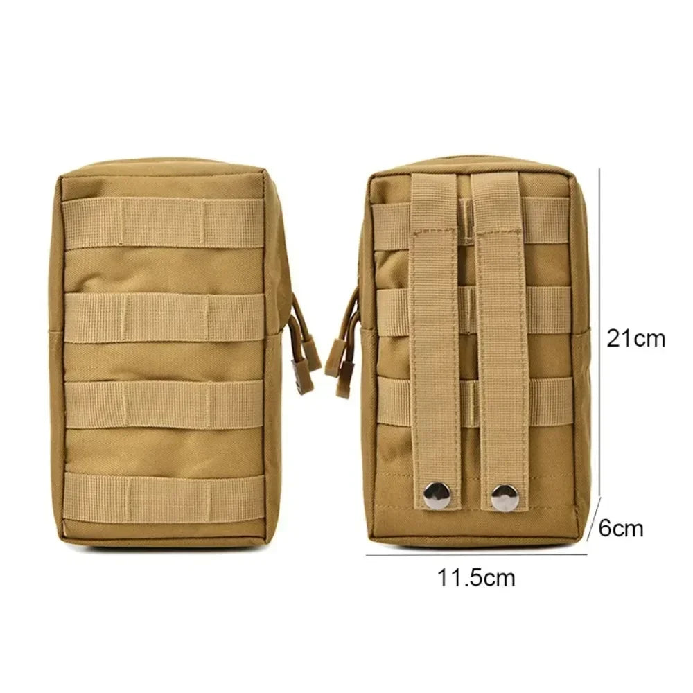 Hot Outdoor Tactical Molle EDC Pouch Waterproof 1000D Nylon Multi Purpose  Tactical Universal Hunting Camping Equipment Bag