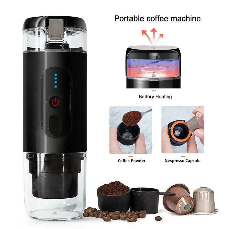 Fully Automatic Espresso Coffee Machine Electric Mini Multifunctional Portable Coffee Machine